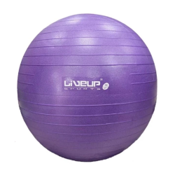 BOLA DE PILATES - 55 CM ANTI-ESTOURO ROXA - LIVEUP BOLA DE PILATES - 55 CM ANTI-ESTOURO ROXA - LIVEUP