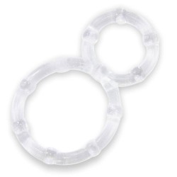 ANEL PENIANO RETARDADOR EM SILICONE - DUPLO - HOT FLOWERS