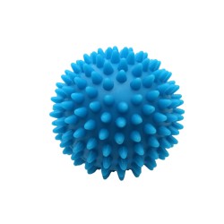 BOLA CRESPA PARA MASSAGEM - DURA MÉDIA 8CM AZUL