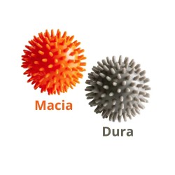 BOLA CRESPA PARA MASSAGEM 7 CM - KIT COM 2 UNID. (1 MACIA + 1 DURA) ACTE